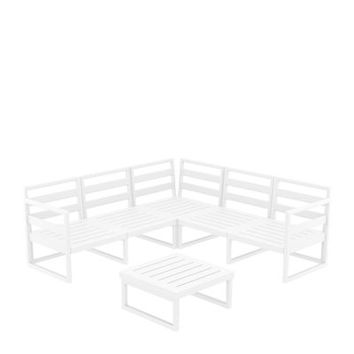 LOUNGE CORNE SET WHT, SIESTA MYKONOS