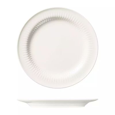 PLATE RND WHITE 230MM, LUZERNE COTTAGE