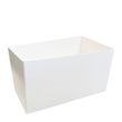 BURGER BOX WHITE CARDBOARD SINGLE