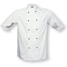 CHEF JACKET WHITE S/SLEEVE-XL-MACQUARIE