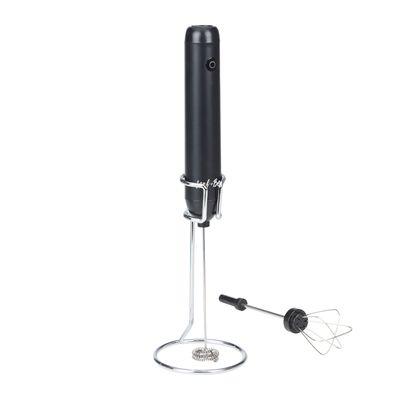MILK FROTHER 2 IN 1 W/STAND, LEAF & BEAN