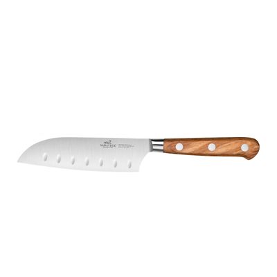 KNIFE SANTOKU 13CM, SABATIER OLIVE WOOD