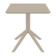 SKY TABLE 70 - TAUPE