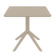 SKY TABLE 80 - TAUPE