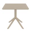 SKY TABLE 80 - TAUPE