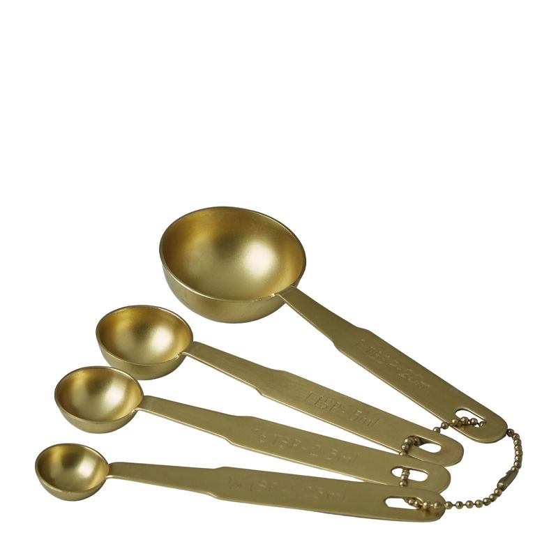 MEASURING SPOONS SET-4 BRASS, D&W