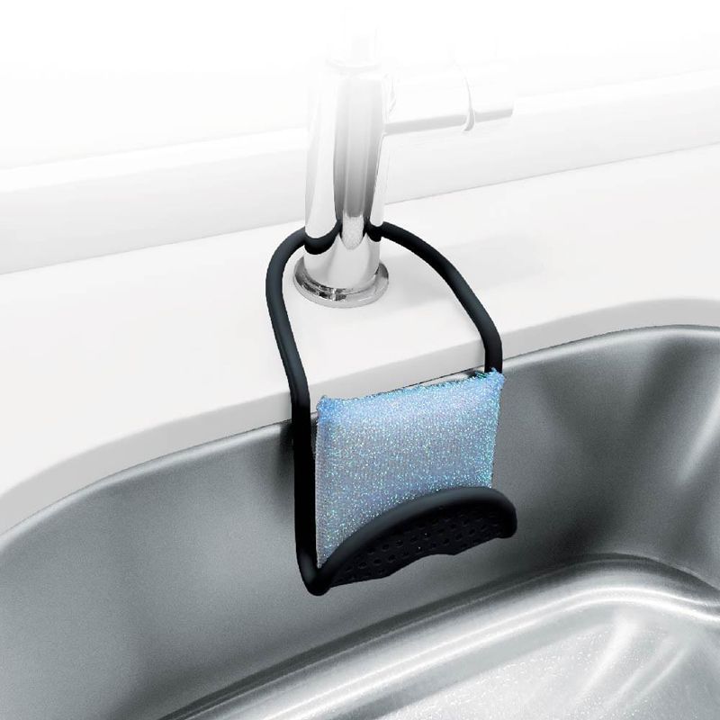 SINK CADDY ADJUSTABLE BLACK 11X26CM, WHITE MAGIC