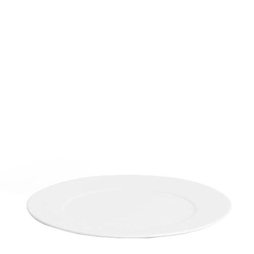 PLATE WHITE WIDE RIM 220MM, ARIANE SERENITY