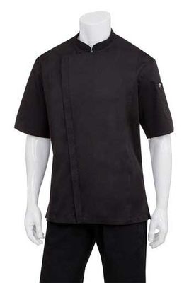 CHEF JACKET BLACK TUNIC S/SL-XS-CANNES