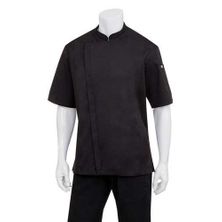 CHEF JACKET BLACK TUNIC S/SL-M-CANNES