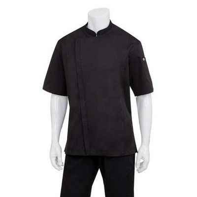 CHEF JACKET BLACK TUNIC S/SL-M-CANNES