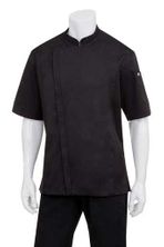 CHEF JACKET BLACK TUNIC S/SL-S-CANNES