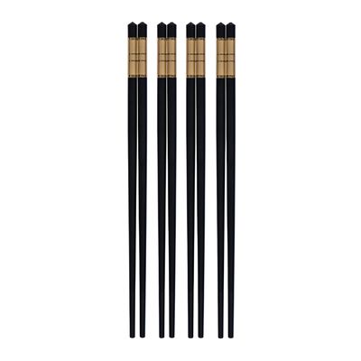 CHOPSTICKS ALLOY GOLD TRIM SET 4, AVANTI