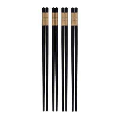 CHOPSTICKS ALLOY GOLD TRIM SET 4, AVANTI