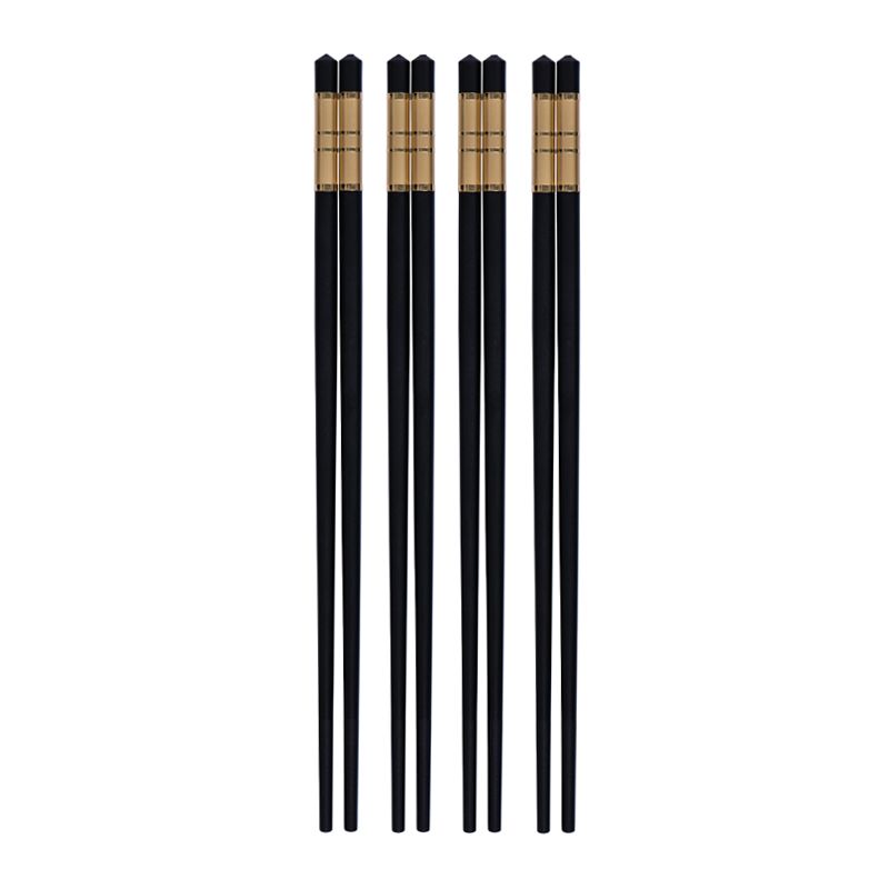 CHOPSTICKS ALLOY GOLD TRIM SET 4, AVANTI