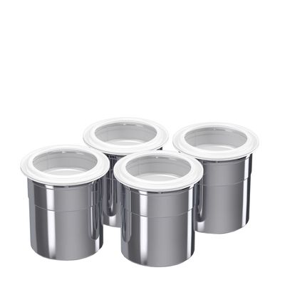 STEEL CUPS PER BOX OF 4, FRXSH MOUSSE