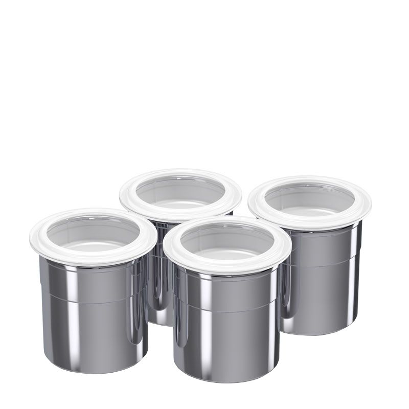 STEEL CUPS PER BOX OF 4, FRXSH MOUSSE