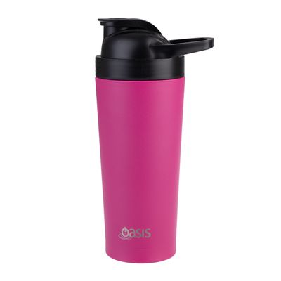 SHAKER PROTEIN S/S INSULATED FUCHSIA 700ML, OASIS