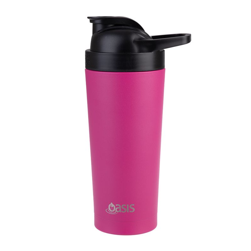 SHAKER PROTEIN S/S INSULATED FUCHSIA 700ML, OASIS