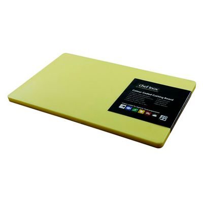 CUTTING BOARD YELLOW 530X325X20MM 1/1,CI