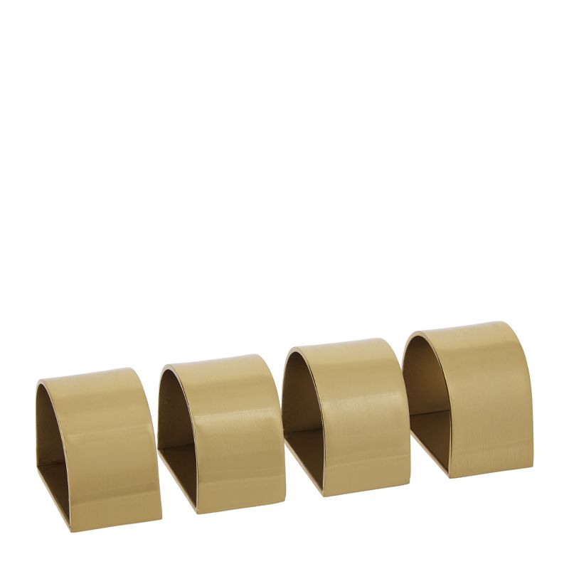 NAPKIN RINGS GOLD SET-4, SORRENTO