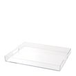 CLEAR ACRYLIC TRAY RECT W/HANDLES 40X30X4CM