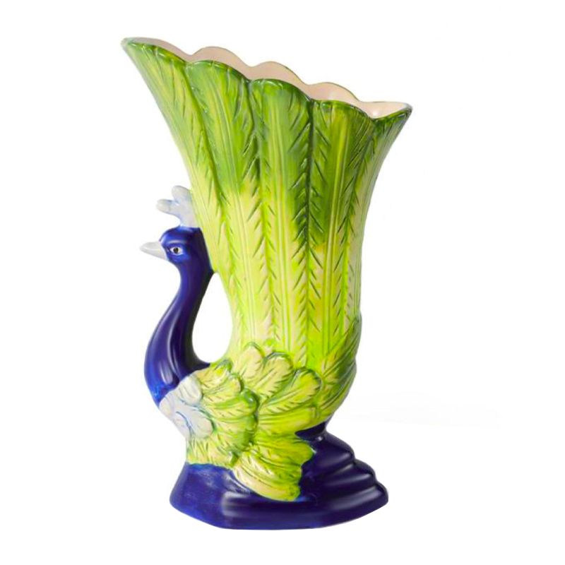 TIKI MUG PEACOCK/PEAFOWL CERAMIC 325ML