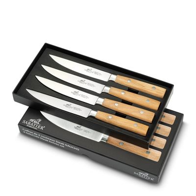 KNIFE SET 4PCE STEAK GAUCHO SABATIER BEE