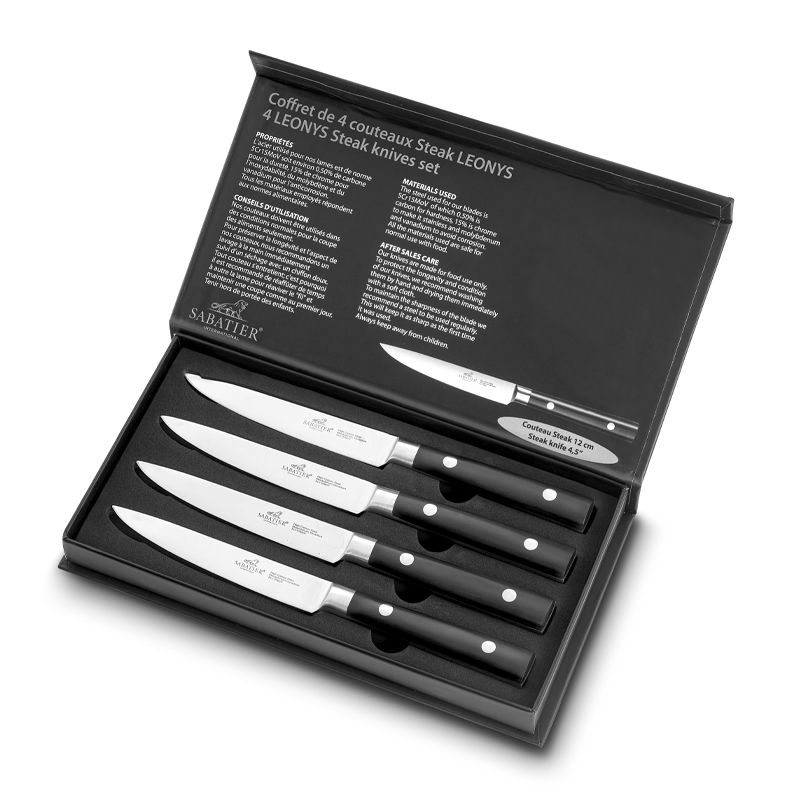 KNIFE SET 4PCE STEAK LEONYS SABATIER