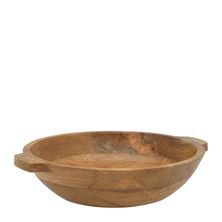 SERVING BOWL W/HNDLS WOODEN 34CM, DRIFT