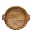 SERVING BOWL W/HNDLS WOODEN 34CM, DRIFT