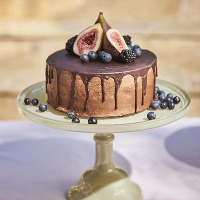 CAKE STAND SAGE 25X15.5CM, TORTE