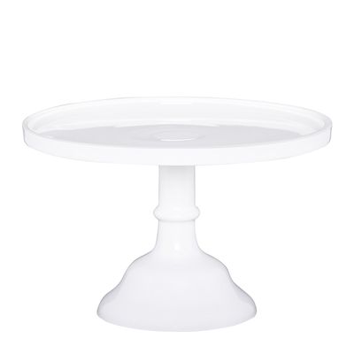 CAKE STAND WHITE 25X15.5CM, TORTE