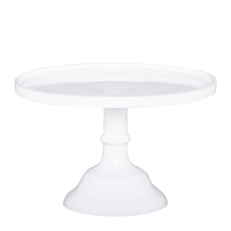 CAKE STAND WHITE 25X15.5CM, TORTE