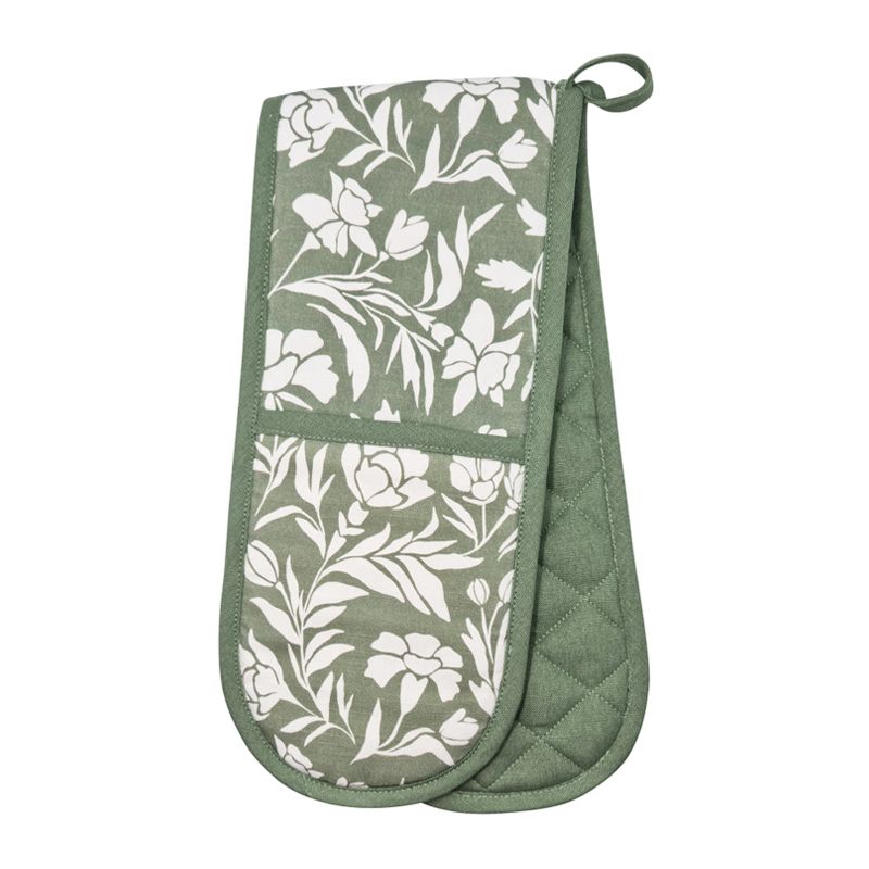 DOUBLE OVEN GLOVE JASMINE FOREST