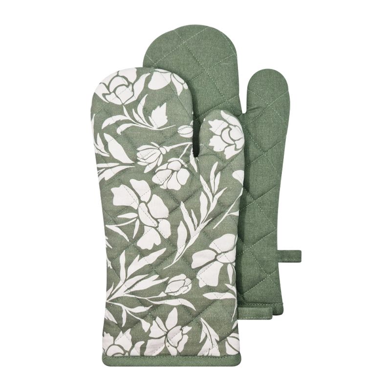 OVEN MITT 2PK JASMINE FOREST