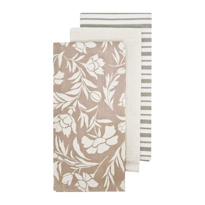 TEA-TOWEL 3PK MULTI, JASMINE NUDE