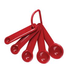 MEASURING SPOONS 5PCE RED, KA