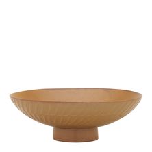 BOWL SERVING FOOTED CEDAR 30CM, PORTSEA