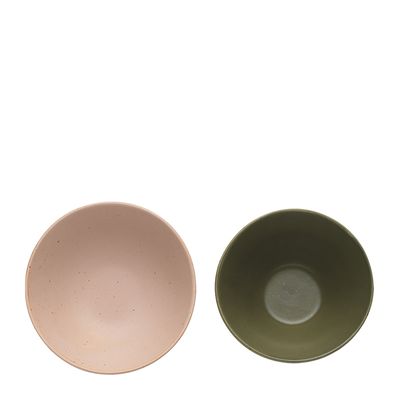 DIP BOWLS SET-2 BLUSH/KELP 9/10CM, PORTSEA