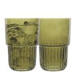 HI BALL OLIVE GREEN 410ML SET-4, CALLISTO