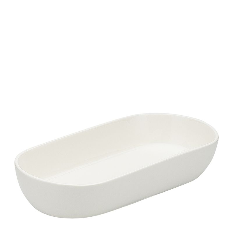 BOWL SERVING OVAL WHITE 30X14CM, ORIGIN