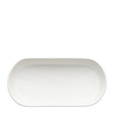 BOWL SERVING OVAL WHITE 30X14CM, ORIGIN