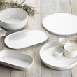 BOWL SERVING OVAL WHITE 30X14CM, ORIGIN