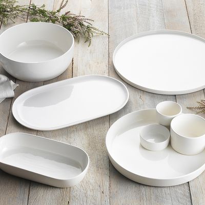 PLATTER OVAL WHT 40.5X24CM ORIGIN