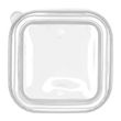 LID CLEAR FOR SQUARE BASE, PP 50PCES