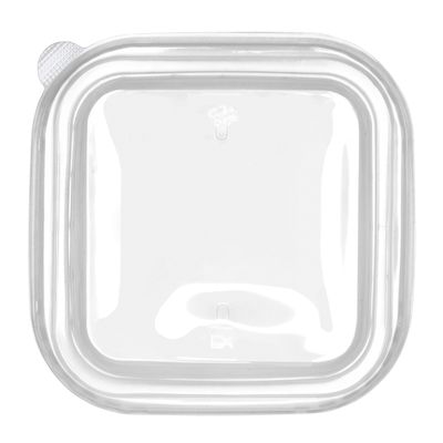 LID CLEAR FOR SQUARE BASE, PP 50PCES