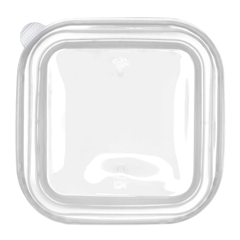 LID CLEAR FOR SQUARE BASE, PP 50PCES