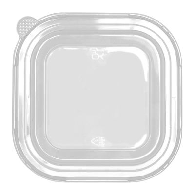 LID CLEAR FOR SQUARE BASE, RPET 50PCES