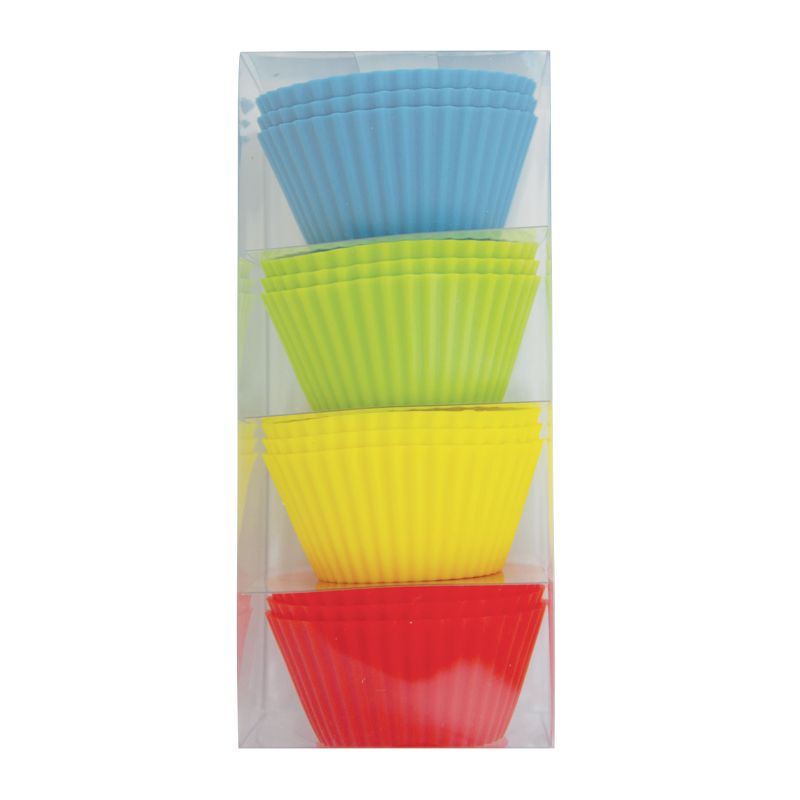 MUFFIN CUPS SILICONE 12PK 6.5CM, AVANTI